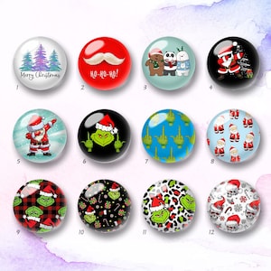 Weihnachten Cabochon, Weihnachtsmann Hohoho Glaskuppel,10mm 12mm 14mm 16mm 18mm 20mm 25mm 30mm 35mm 40mm DIY Bild Bild Glasperlen-DN45
