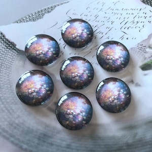 Aquarel lotusvijver cabochon, olieverfschilderij kunst foto cabochon, 10 mm 12 mm 14 mm 16 mm 18 mm 20 mm 25 mm 30 mm 35 mm 40 mm glazen koepel cameo-R870d4