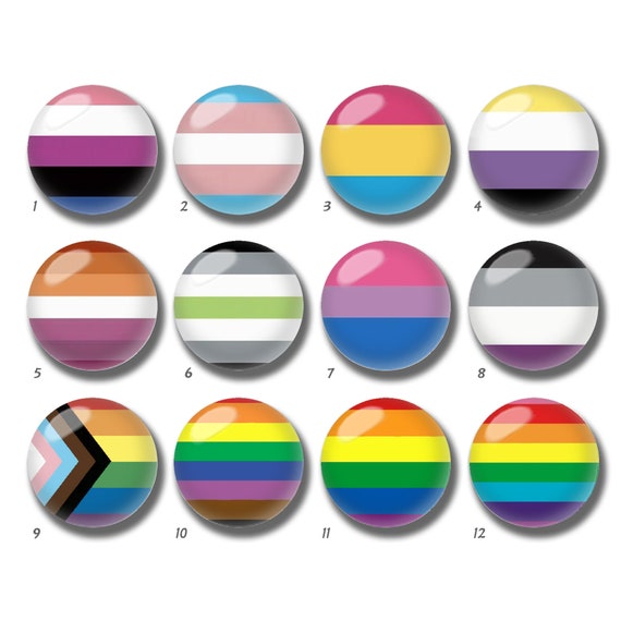 LGBT Flag Cabochon, Rainbow Pride Glass Dome,10mm 12mm 14mm 16mm 18mm 20mm 25mm 30mm 35mm 40mm Gay Pride LGBTQ Image Glass Cameo-DN1214