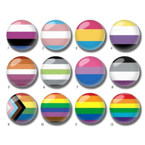 LGBT Flag Cabochon, Rainbow Pride Glass Dome,10mm 12mm 14mm 16mm 18mm 20mm 25mm 30mm 35mm 40mm Gay Pride LGBTQ Image Glass Beads-DN1214