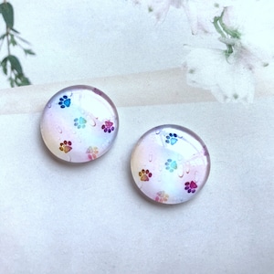 Cabochon de patte de chien 10 pièces, bouton pression en verre photo imprimé patte de chien, 10mm 12mm 14mm 16mm 18mm 20mm 25mm 30mm 35mm 40mm dôme en verre -R112312