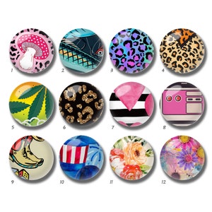 10 pezzi 10 mm 12 mm Cabochon leopardo, Cupola in vetro a fungo, 14 mm 16 mm 18 mm 20 mm 25 mm 30 mm 35 mm 40 mm Fiori Immagine Immagine Vetro -DN2112