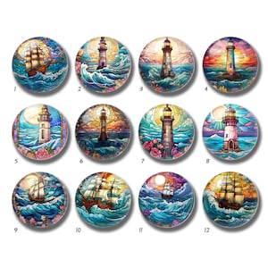 10 pezzi 10 mm 12 mm Cabochon torre, Cupola in vetro per navi, 14 mm 16 mm 18 mm 20 mm 25 mm 30 mm 35 mm 40 mm Perline in vetro colorato Immagine immagine-DN2664