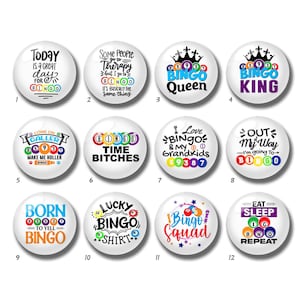 Cabochon Bingo, Bingo Queen King, dôme en verre, 10 mm 12 mm 14 mm 16 mm 18 mm 20 mm 25 mm 30 mm 35 mm 40 mm DIY image image perles de verre-DN752