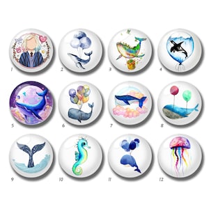 10st walvis cabochon, zee dier glazen koepel, 10mm 12mm 14mm 16mm 18mm 20mm 25mm 30mm 35mm 40mm DIY foto afbeelding glazen kralen-DN1549