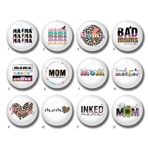 10mm 12mm Gesegneter Mutter Tag Cabochon, Eingefärbte Mama Mama Glaskuppel, 14mm 16mm 18mm 20mm 25mm 30mm 35mm 40mm DIY Bild Bild Glasperlen-DN465