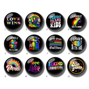 Cabochon LGBT, dôme en verre Rainbow Pride, 10 mm 12 mm 14 mm 16 mm 18 mm 20 mm 25 mm 30 mm 35 mm 40 mm Gay Pride image image LGBTQ, perles de verre-DN1190