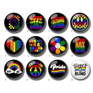 Cabochon LGBT, dôme en verre Rainbow Pride, 10 mm 12 mm 14 mm 16 mm 18 mm 20 mm 25 mm 30 mm 35 mm 40 mm Gay Pride image image LGBTQ, perles de verre-DN1209