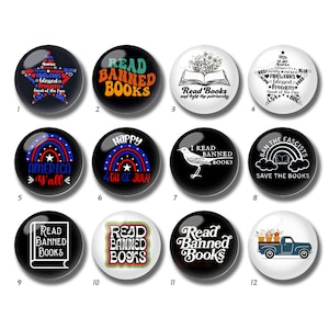 Cabochon livres interdits de lecture, dôme en verre du 4 juillet, 10 mm 12 mm 14 mm 16 mm 18 mm 20 mm 25 mm 30 mm 35 mm 40 mm DIY image image perles de verre-DN822