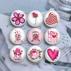 Love Vabochon, Valentinstag Glaskuppel, 10 mm 12 mm 14 mm 16 mm 18 mm 20 mm 25 mm 30 mm 35 mm 40 mm DIY Bild Bild Glasperlen-DN1890