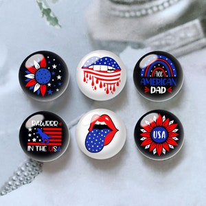 Cabochon du 4 juillet, dôme en verre tournesol, 10 mm 12 mm 14 mm 16 mm 18 mm 20 mm 25 mm 30 mm 35 mm 40 mm Fête de l'indépendance Perle de verre-DN817
