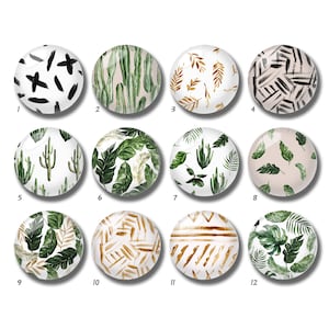 10 Stück 10mm 12mm Tropisches Blatt Cabochon, Kaktus Glaskuppel, 14mm 16mm 18mm 20mm 25mm 30mm 35mm 40mm DIY Bild Bild Glasperlen-DN2753