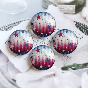 10 Stück 10mm 12mm 14mm 16mm 18mm 20mm 25mm 4th of Juli Cabochon/Glasdruckknopf, 30mm 35mm 40mm Glaskuppel/Ingwer-Druckknopf -R2253129