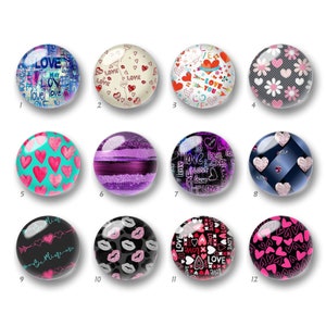 Cabochon a forma di cuore, cupola in vetro per matrimonio di San Valentino, 10 mm, 12 mm, 14 mm, 16 mm, 18 mm, 20 mm, 25 mm, 30 mm, 35 mm, 40 mm, perline in vetro per foto fai da te-DN144