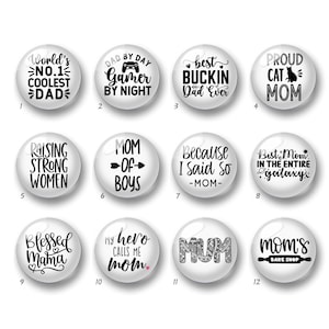 Moeder Cabochon, Moederdag Glazen Koepel, 10mm 12mm 14mm 16mm 18mm 20mm 25mm 30mm 35mm 40mm DIY Papa Foto Afbeelding Glazen Kralen-DN198