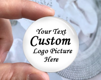 Custom Cabochon,Your Text Logo Photo Cabochon,Personalized 10mm 12mm 14mm 16mm 18mm 20mm 25mm 30mm 35mm 40mm glass dome cameo