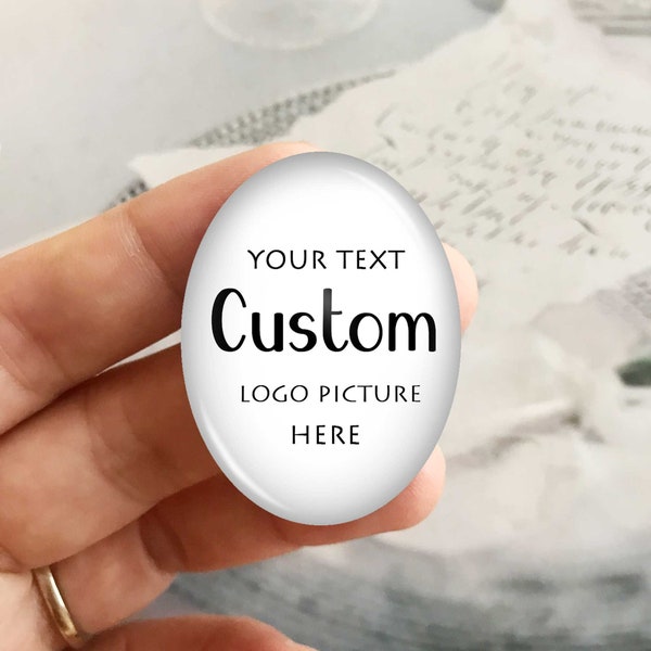 Custom Oval Cabochon,Your Text Logo Photo Teardrop Cabochon,Personalized 10x14mm,13x18mm,18x25mm,20x30mm,30x40mm  glass dome cameo beads