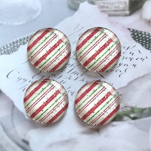 Christamas Cabochon,Candy Cane Strips photo glass Snap Button,10mm 12mm 14mm 16mm 18mm 20mm 25mm 30mm 35mm 40mm glass dome cameo-R10172