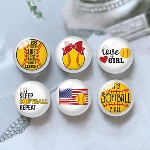 Cabochon Softball, Cupola Sportiva in Vetro,10mm 12mm 14mm 16mm 18mm 20mm 25mm 30mm 35mm 40mm Perline di Vetro Immagine Fai da Te-DN800
