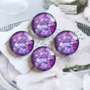 Bloemen aquarel cabochon/drukknoop, 10 mm 12 mm 14 mm 16 mm 18 mm 20 mm 25 mm 30 mm 35 mm 40 mm glazen bol met afbeelding/gember drukknoop -R2251812