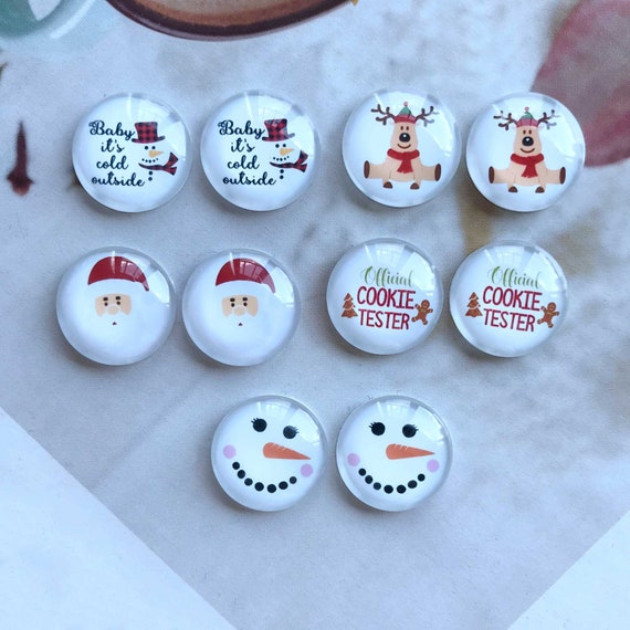 Christmas Buttons: Gingerbread Man 18mm Christmas Buttons: Gingerbread Man 18mm