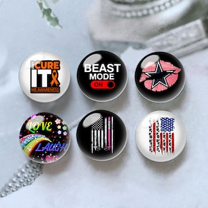 10 Stück 10mm 12mm USA Flagge Cabochon, Wichtel Glaskuppel, 14mm 16mm 18mm 20mm 25mm 30mm 35mm 40mm Pay Print Bild Bild Glasperlen-DN732