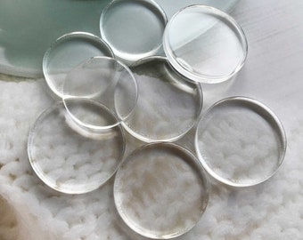 Flat Clear Glass Cabochon, Flat Back Round Transparent Glass Domes,8mm 10mm 12mm 14mm 16mm 18mm 20mm 25mm 30mm 35mm 40mm glass cameo beads