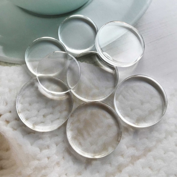 Flat Clear Glass Cabochon, Flat Back Round Transparent Glass Domes,8mm 10mm 12mm 14mm 16mm 18mm 20mm 25mm 30mm 35mm 40mm glass cameo beads