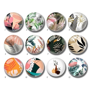 10 peças cabochão de folha tropical, cúpula de vidro monstera, 10mm 12mm 14mm 16mm 18mm 20mm 25mm 30mm 35mm 40mm imagem diy contas de vidro-DN688