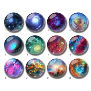 Cabochon della galassia, cupola di vetro con immagine della Via Lattea, 10mm 12mm 14mm 16mm 18mm 20mm 25mm 30mm 35mm 40mm Perline di mosaico con immagine di vetro spaziale-DN1719