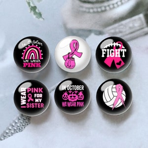 10pz 10mm 12mm Nastro Rosa Cabochon, Cupola di Vetro Consapevolezza del Cancro al Seno, 14mm 16mm 18mm 20mm 25mm 30mm 35mm 40mm Immagine Perline di Vetro-DN630