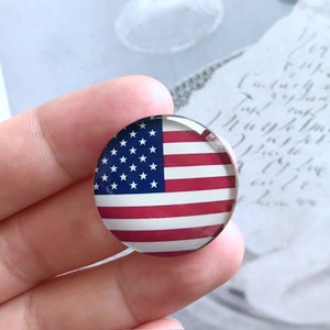 USA National Flag Cabochon/Glas Druckknopf,10mm 12mm 14mm 16mm 18mm 20mm 25mm 30mm 35mm 40mm 40mm 4.Juli GlasKuppel/Ingwer Snap-R2222302