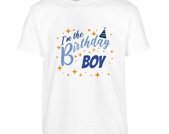 Verjaardags-T-shirt / Verjaardags-T-shirt voor jongens / Verjaardagsjongen / Gepersonaliseerd T-shirt