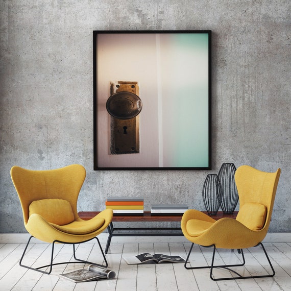 Cottage Door Knob Color Photography Print