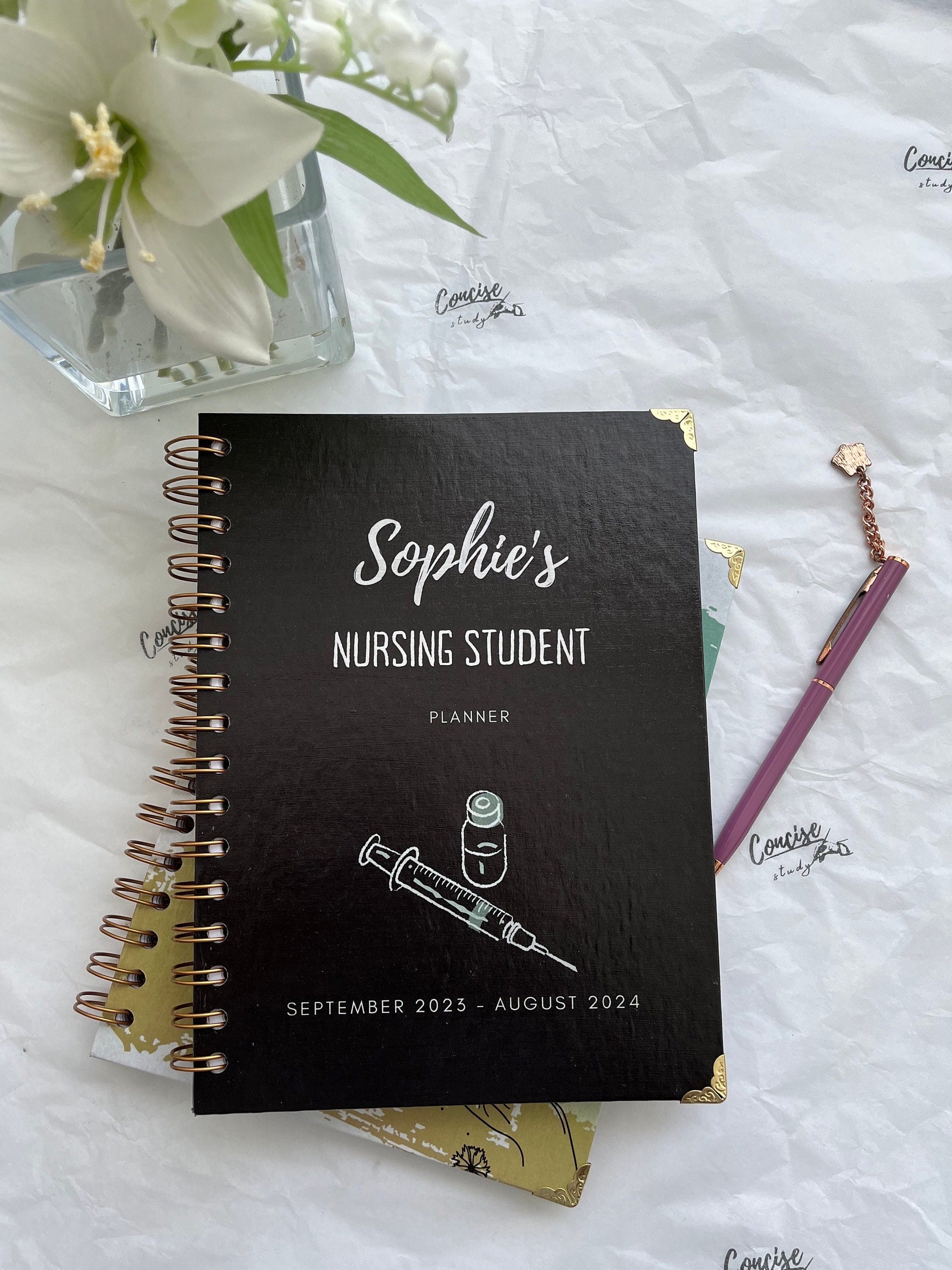 Student Nurse Planner Sept 2023-24 A5 Dated Week-to-view | Academic Diary/Planner for Nursing Student | Gift for Nurse| Concise Study