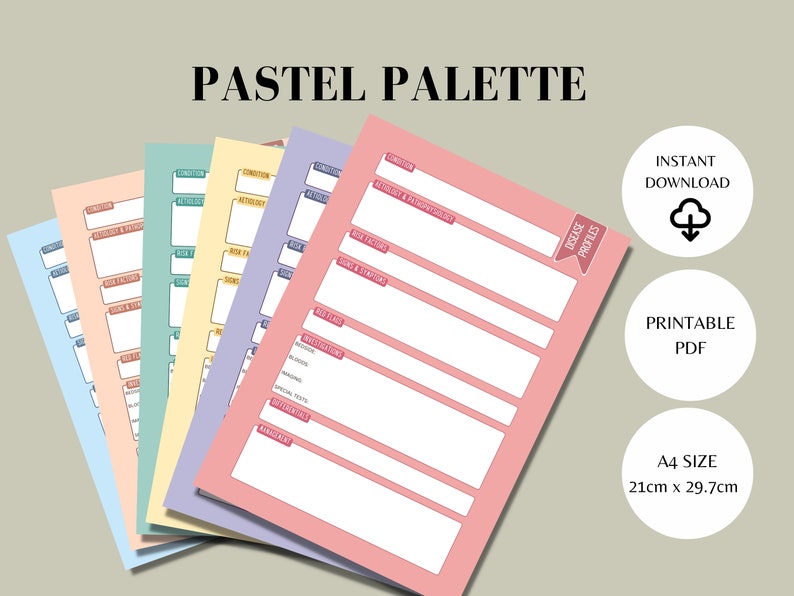 Disease Profile Template for Note-taking Guide for Medical Student ...