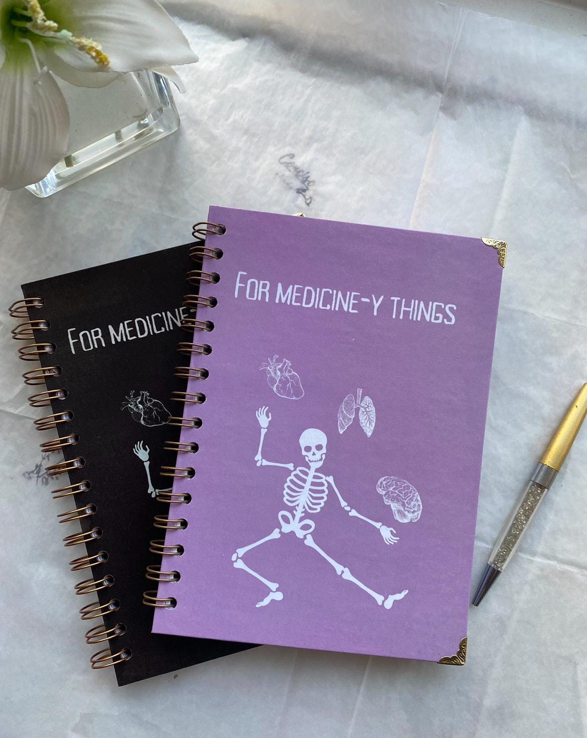 Medical Theme Notebook| Personalised Doctor Spiral Notebook | Student Doctor Gifts | Gifts for Graduation| Placement journal - Concise Study