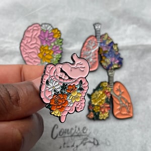 Kidney Anatomy Enamel Brooch - Medical Student & Nurse Pin For Urology & Nephrology