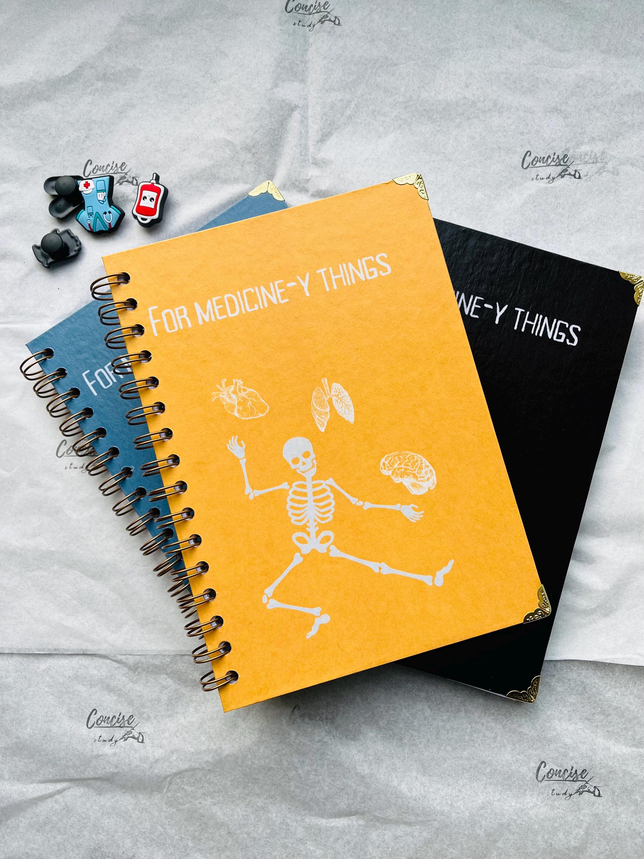 Medical Theme Notebook| Personalised Doctor Spiral Notebook | Student Doctor Gifts | Gifts for Graduation| Placement journal - Concise Study
