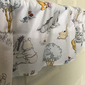 Pooh. Tiger. Valance made with Winnie the pooh bear material. SALE nursery curtain 8” x42” valance kid room baby new gift best deal on Etsy