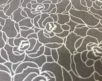 Rose outlined gray white floral runner so cute white edges wedding bridal shower special occasions work decor party new gift idea