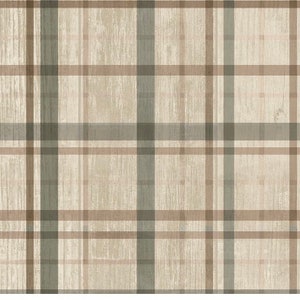 Green tan plaid 8” valance. 42” wide kitchen dining bathroom bedroom matches David textile woodland new gift curtain ruffle top washable
