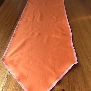 12” x 42” Tennessee orange table runner.  Gift. Vols. Dresser,couch,bench, bar, counter, topper.  Living room decorations. Home decor.