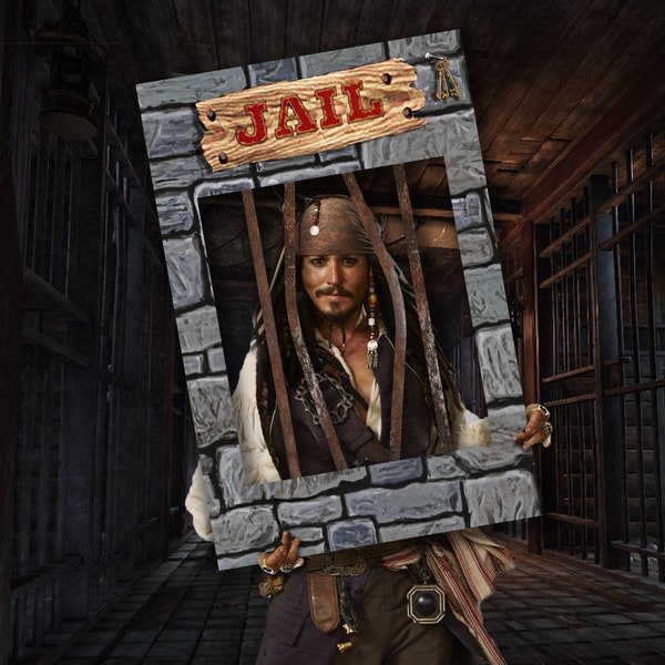 Jail Pirate Photo booth frame