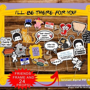 Friends Theme Photo Booth AND Props - Etsy