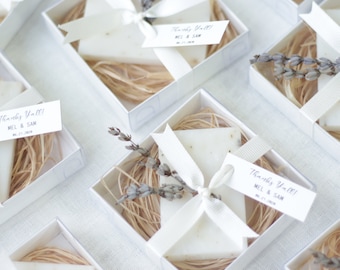 Hochzeit Seifengeschenke für Gäste, Seifenhochzeitsgeschenk, Massengeschenke, personalisierte Gefälligkeiten, Lavendelseifenbevorzugungen, einzigartiges Partygeschenk, danke Geschenke