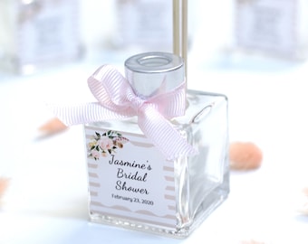 Reed diffuser, unique wedding favors, bridal shower gift idea, personalized baby shower favors, gifts for guests, baptism gift, bulk gifts