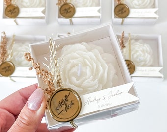 Wedding peony soap favors for guests, custom scented soap wedding gift, bulk gifts, personalized favors, candle favors, unique party gift