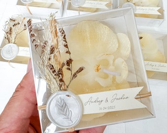 Wedding orchid soap favors for guests, custom scented soap wedding gift, bulk gifts, personalized favors, candle favors, unique party gift