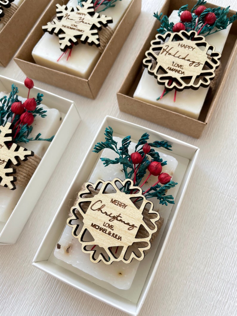 Christmas Scent Soap Favors Personalized Christmas Gifts Etsy Christmas Gifts Etsy